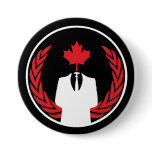 Anonymous Canada Black Button