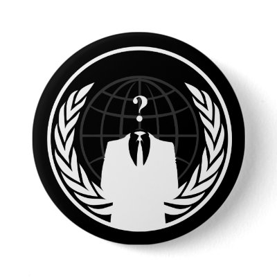 Anonymous International Black Button by alpha88