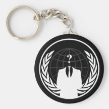 Anonymous International Black Keychain