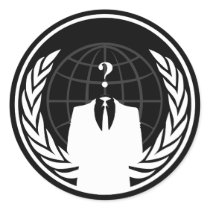 Anonymous International Black Sticker