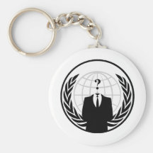 Anonymous International Logo Keychains