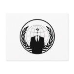 Anonymous International Logo postcards