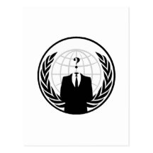 Anonymous International Logo Postcard