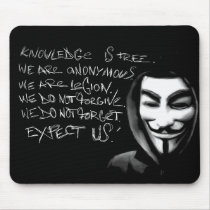 Anonymous Knowledge is Free Mousepad