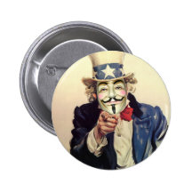 Anonymous Sam Pinback Buttons