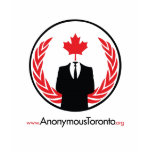 Anonymous Toronto Female White Billboard T-Shirt