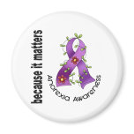 Anorexia Flower Ribbon 3 Magnets