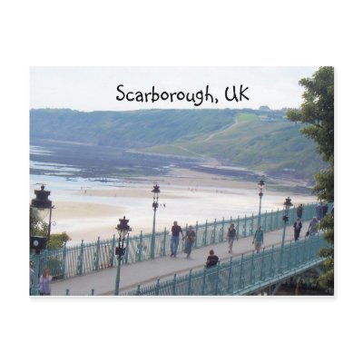 another beach view, Scarborough, UK Post Card by ashroc