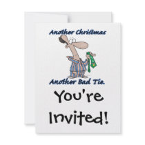 another christmas another bad tie personalized invitation