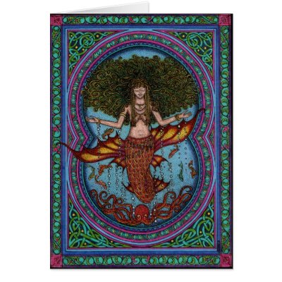 another world 001 redb greeting cards by CherrieB