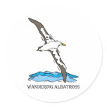 Anrie Albatross Round Stickers