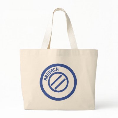 Ansbach blauer Stempel Bag by Tomaniac