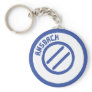 Ansbach blauer Stempel Keychain