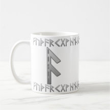 Ansuz Rune grey Mug
