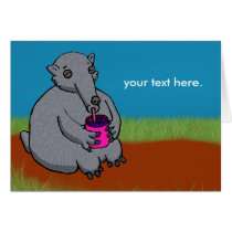 Ant Eater Antnog Greeting Card
