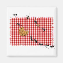 Ant Picnic Fridge Magnet