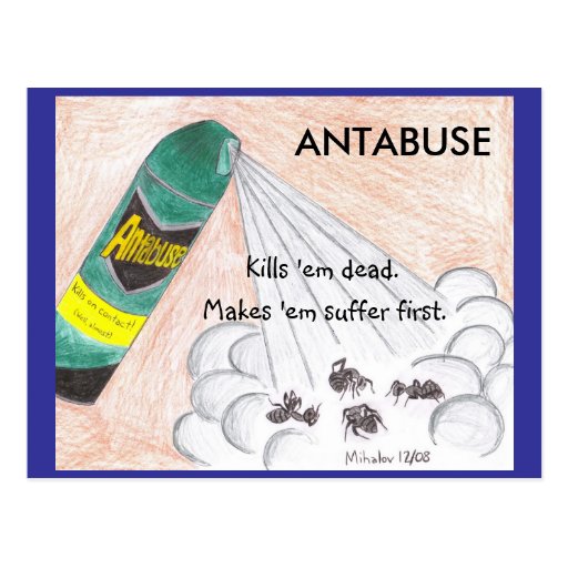 ANTABUSE postcard