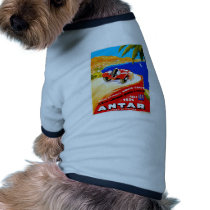 Antar Gas ~ Vintage Auto Road Race Ad Pet T Shirt