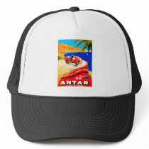 Antar Gas ~ Vintage Auto Road Race Ad Mesh Hat