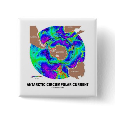 Antarctic Circumpolar Current (Ocean Current Map) Buttons by wordsunwords