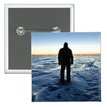 Antarctic Sunset Pinback Button