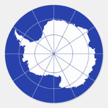 Antarctic Treaty Flag. Antarctica Sticker