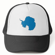 Antarctica Flag Map full size Trucker Hats