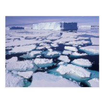 Antarctica, Ice flow. Post Card
