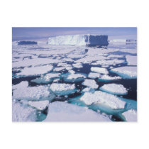 Antarctica, Ice flow. Post Card