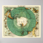 AntarcticaPanoramic MapAntarctica posters