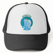 antartica penguin design mesh hats