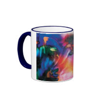 Antelope Curiosity - colourful art Mugs
