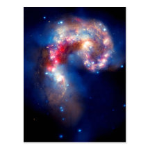 Antennae Galaxies Colliding Postcards