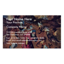 Anthony With Monsters. By Hieronymus Bosch Business Card Template