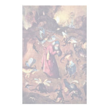 Anthony With Monsters. By Hieronymus Bosch Custom Stationery