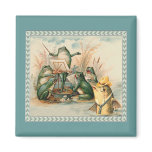 Anthropomorphic Singing Frogs and Hat Wearing Fish magnets