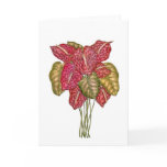 Anthurium Bouquet Greeting Card