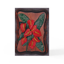 Anthurium Greeting Card