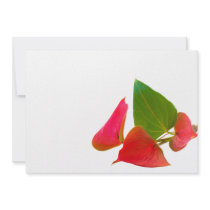 Anthurium flower personalised invites