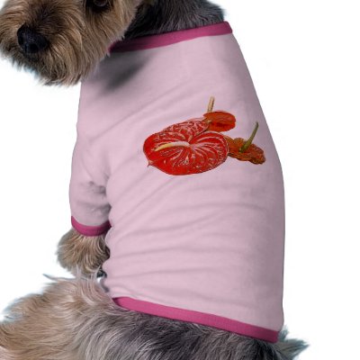 Anthurium lily doggie tee by kphotos