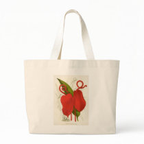 Anthurium scherzerianum canvas bags