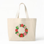 Anthurium Wreath Canvas Bag