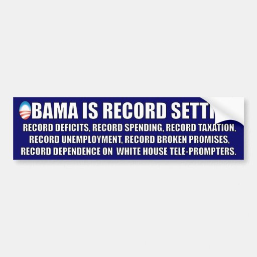 Anti Barack Obama Bumper Sticker
