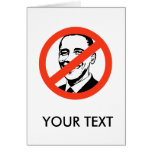 ANTI-BARACK OBAMA GREETING CARD