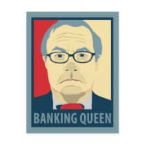 Anti-Barney Frank Banking Queen Post Card