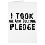 Anti Bullying Pledge cards
