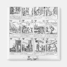 Anti-catholic playing cards commemorating magnets