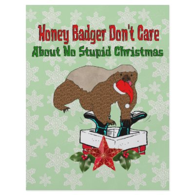 Anti-Christmas Honey Badger by godless_heathen