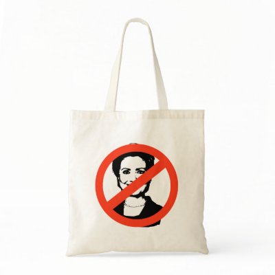 ANTI-CLINTON / ANTI-Hillary Clinton Canvas Bag by ElectionGear