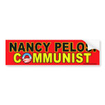 anti Democrat "Nancy Pelosi Communist" sticker bumper stickers